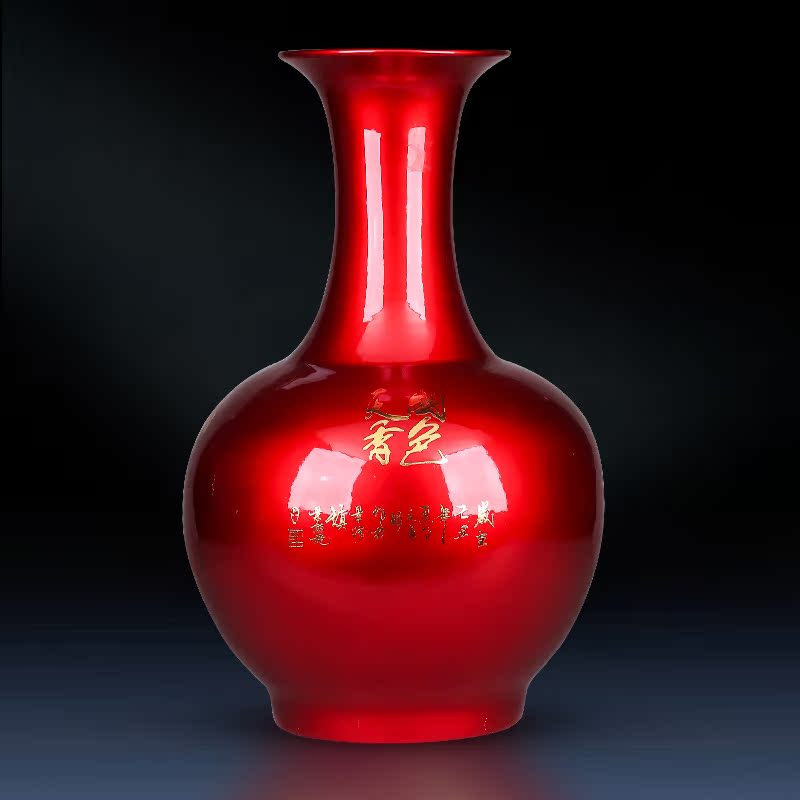 Jingdezhen ceramics of large vase large crystal glaze blooming flowers sitting room adornment flower arranging act the role ofing is tasted furnishing articles