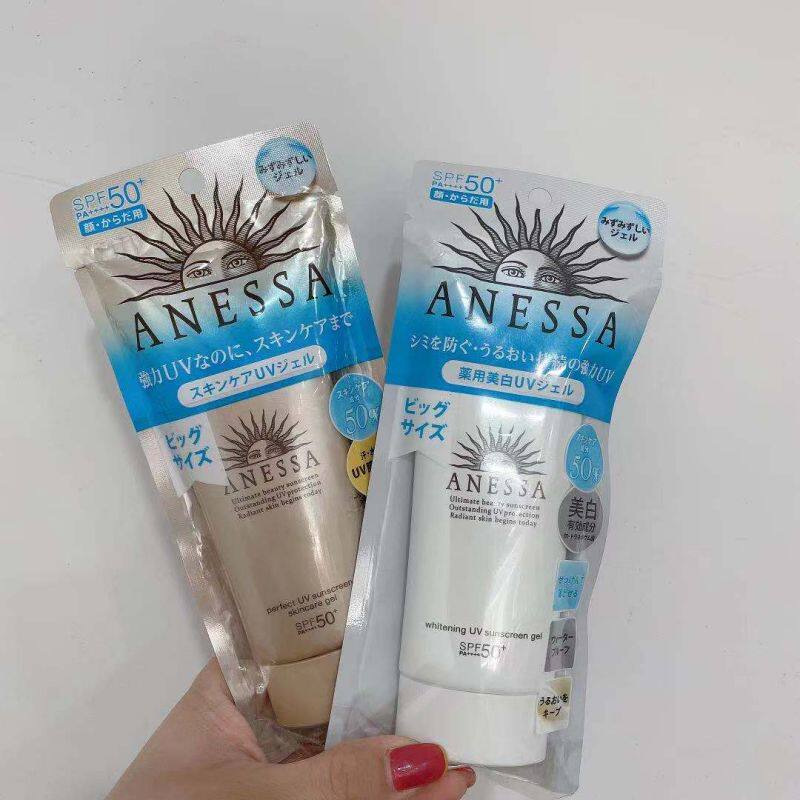 Japanese native students anti-sunscreen ANESSA An anti-sunburn small gold bottle face special hose 90g ml