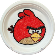 Whole grain adhesive painting Handicraft DIY semi-finished paper plate material package Tool material drawings are complete