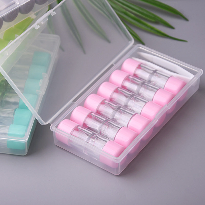 PP Box RGP Set Portable Contact Lens Duplex Meitong Care Couple Box Display Box 6 Pack
