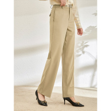 THEORY NICE series wool casual pants are niche for women. High waisted, slimming and flesh covering straight leg Western pants, wide leg pants for women