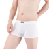 Đồ lót nam Men Ice Silk Boxer One Piece Middle Eo Kiểu dáng liền mạch Unisex Slim Quần Vui Đầu quần sịp đùi Giữa eo