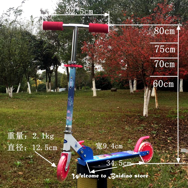 Gốc xác thực có thể gập lại có thể điều chỉnh cao và thấp 2 bánh xe scooter xe đẩy Spiderman và xe tay ga khác nhôm hợp kim magiê xe điện 2 bánh tự cân bằng 