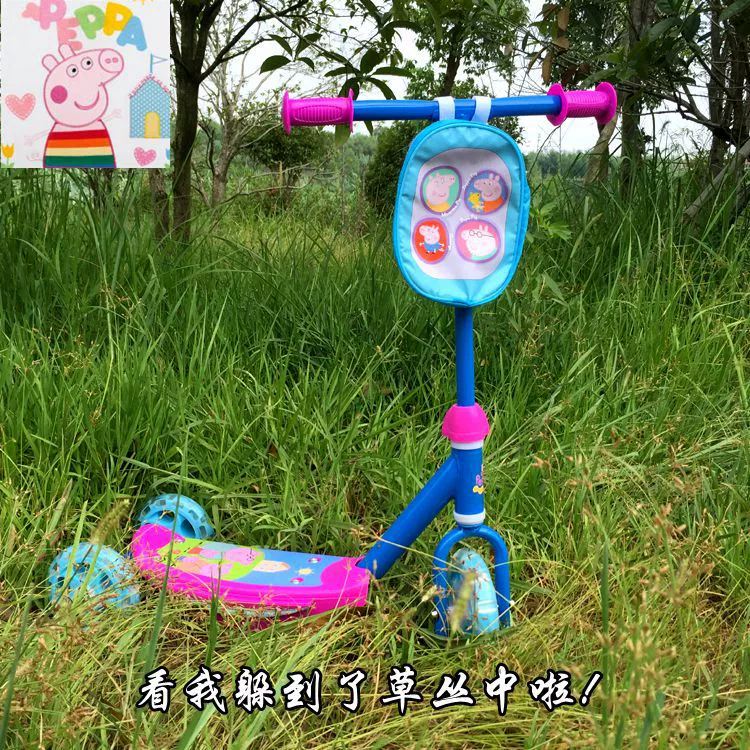 Đích thực xuất khẩu scooter 3 bánh xe đẩy ba bánh scooter Pepe pig dưới của các huy động ninja rùa dog