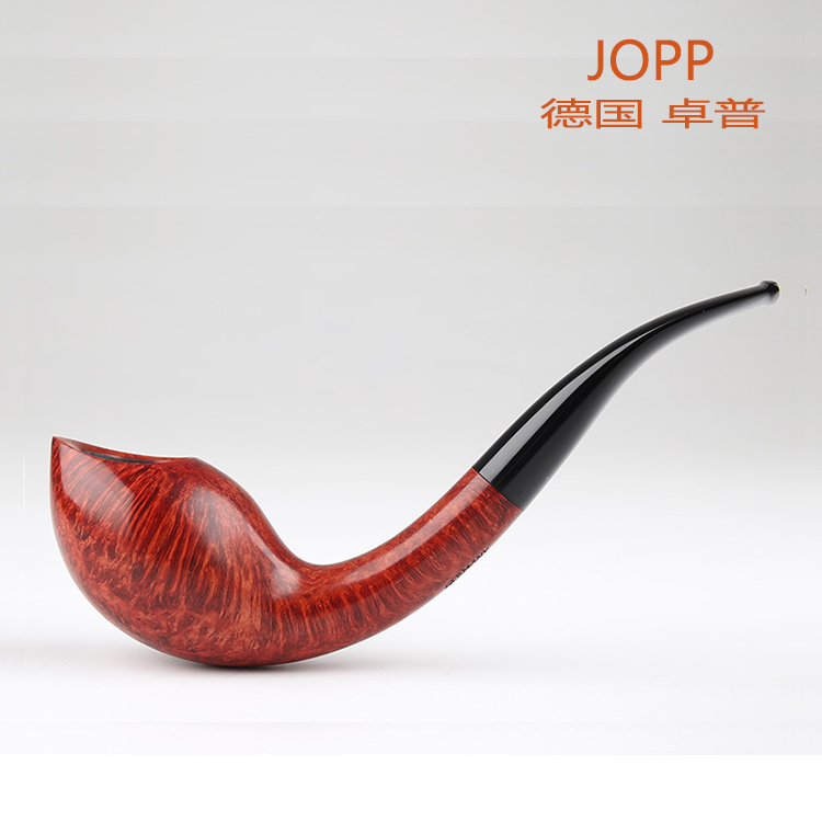 German Jopp Handmade Briar Wood Pipe② Long-Handled Pufferfish Pipe Grade: 4 Stars