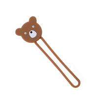 Universal cute cartoon tie cable tie bag sealing tie headphone cable data cable winder 4 pieces