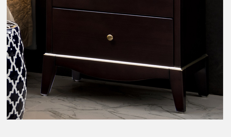 YILANG Yilang Gỗ rắn cao cấp Châu Âu 1,8 m chính giường đôi + đầu giường kết hợp nội thất phòng ngủ mẫu kệ tivi đẹp