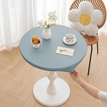 Zhiyou simple lambskin elasticated round tablecloth Zhiyou simple lambskin elasticated round tablecloth