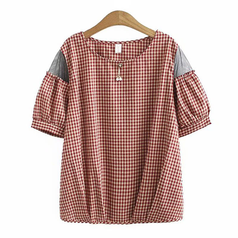 The 2020 summer new middle - aged plastic short sleeve tops middle - aged cotton mom T - shirt