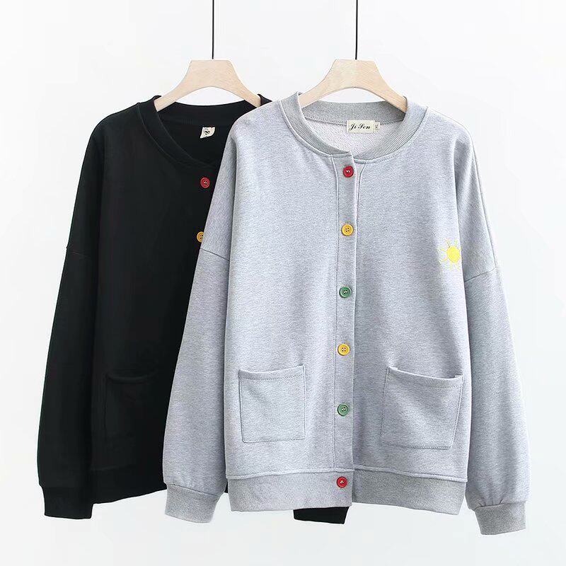 Mom Clothing Spring Clothing Slim Fit Jacket Blouse Fashion Foreign Pie Middle Aged Cardiovert Long Sleeve Mom Clothes Casual Thick Cotton