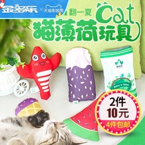 Golden Dole cat forest cat mint cat toy ball Cat supplies Watermelon popsicle Bite-resistant cat toy cat paradise