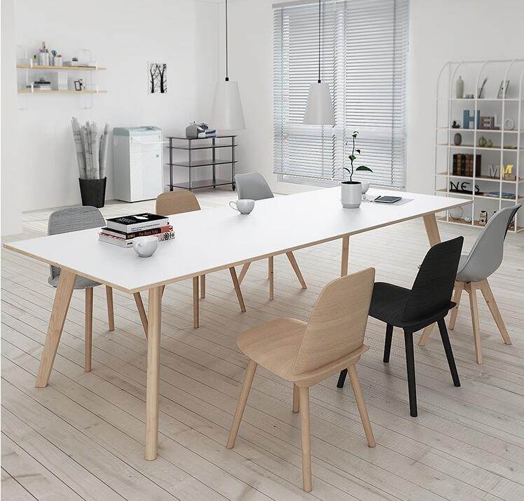 Nordic Visitors Solid Wood Meeting Table Studio Office Computer Long Table Training Desk In Talks Tea Making Drawing Big Table-Taobao