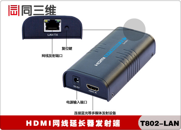 Extender сетевого кабеля HDMI подключите конец передачи