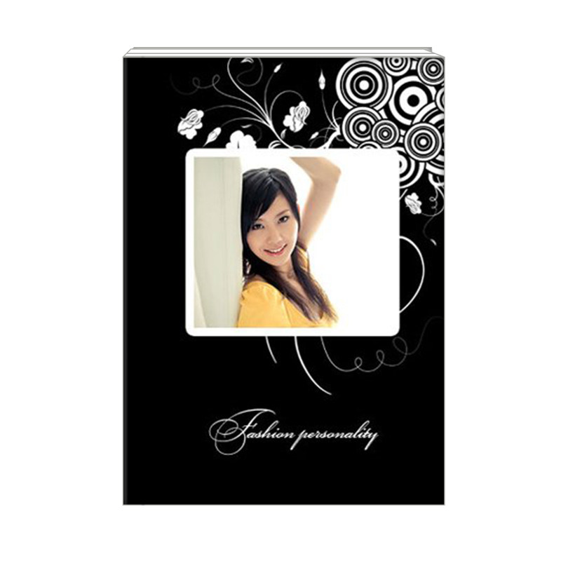 12 Inch Fine Fit Vertical Version Photo Book Black Classic 40 Page Package Design Preview