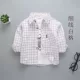 Áo sơ mi dài tay cho trẻ sơ sinh 3 phần mỏng cho trẻ em mùa xuân hè và mùa thu cotton cho bé trai Áo sơ mi trẻ em 0-8 tuổi - Áo sơ mi