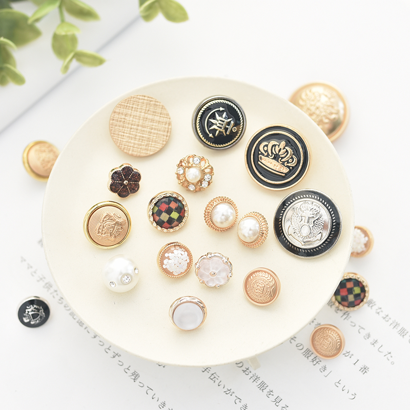 Men's and women's shirt coat buttons high-end clothing metal buckle resin buckle clothes children's all-match skirt pants cardigan