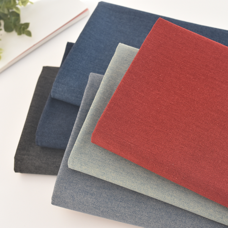 Japan Import Twill Cloth Pure Cotton Cotton Fabric Upscale Pure Color Printing And Dyeing Cloth Clothing Va Clothes Handmade DIY Fabric