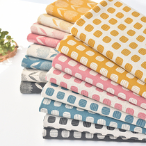 Japan imported cotton hemp cloth Nordic cotton linen home tablecloth bag bag sand release clothing DIY handmade J