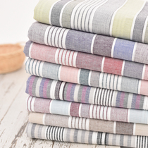 Cotton fabric fabric color strip organ pleated clothes pants skirt shirt dress childrens wear handmade L