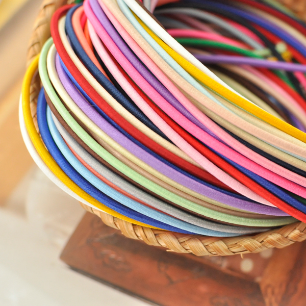 Color round rubber band elastic band elastic rope DIY handmade ornament clothing accessories 2 5mm