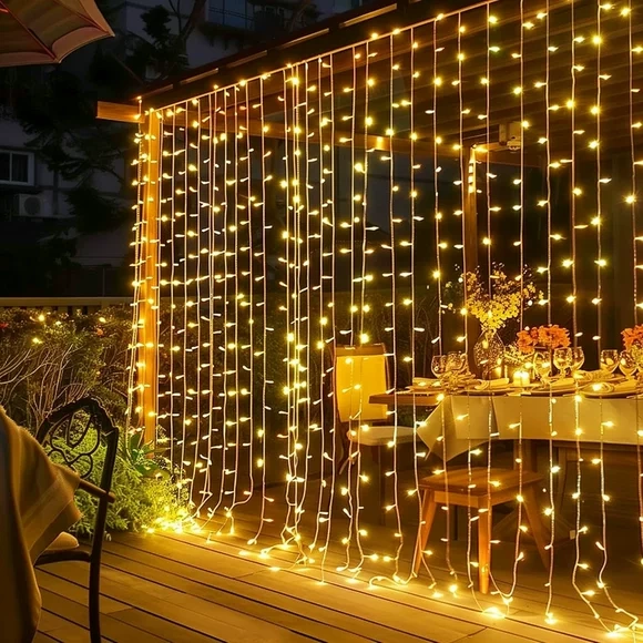 Outdoor Waterproof Led Curtain Christmas Light String Waterfall Starry Sky Ice Strip Lights for Bedroom Atmosphere Decoration Outdoor Waterproof Led Curtain Christmas Light String Waterfall Starry Sky Ice Strip Lights for Bedroom Atmosphere Decoration