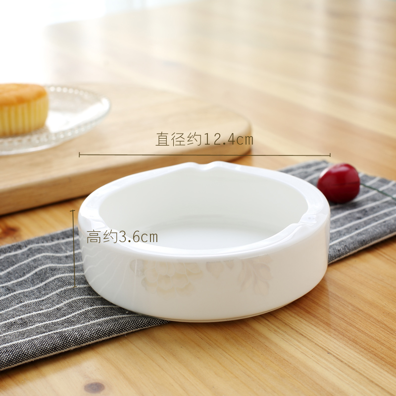 Jingdezhen ceramic ashtray contracted and pure and fresh and sitting room adornment ceramic gifts creative furnishing articles