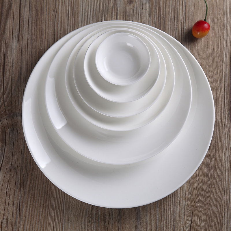 Tableware ipads porcelain of jingdezhen ceramic discs of pure flavor dish on CD, cold dish plate flat hotel Tableware fittings