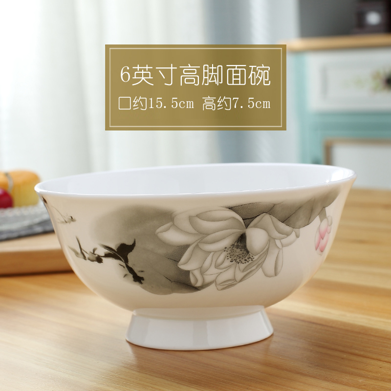 Jingdezhen porcelain bowls ipads plate household boutique set tableware accessories are optional collocation of the big rainbow such as bowl soup pot boil fish dish