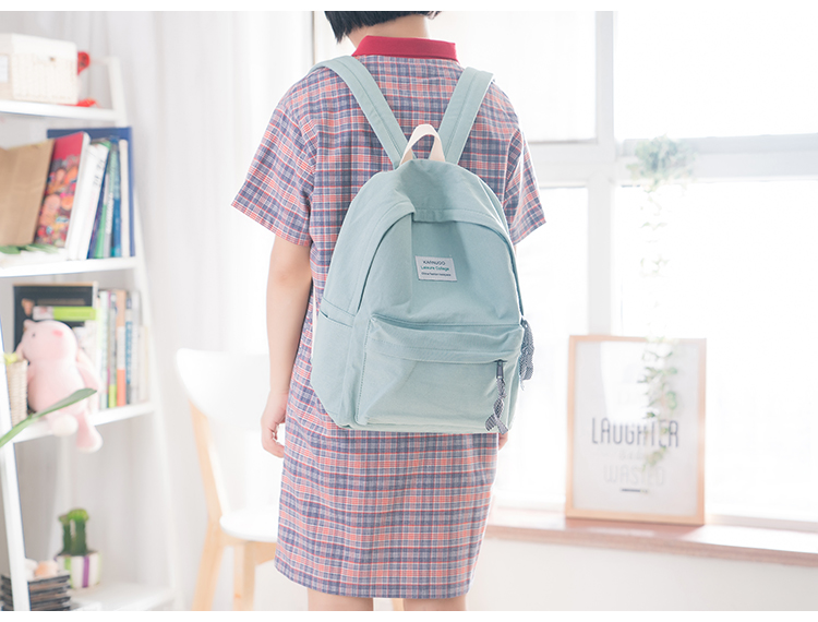 Túi cảm giác cổ nữ phiên bản Hàn Quốc Harajuku ulzzang học sinh trung học ba lô in siêu lửa vải ba lô - Ba lô balo nữ đẹp đi học