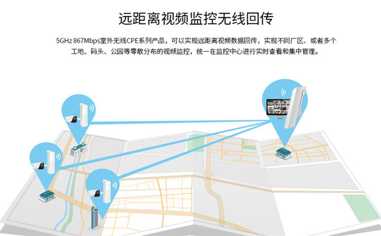 Сетевой мост tp-link tl-cpe500 5ghz ac867百兆室外cpe无线网桥ap 可集中管理