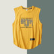 Trendy brand abstract letter printing casual sweat vest men's personality t-shirt sleeveless versatile loose large size sports vest