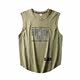 Trendy brand abstract letter printing casual sweat vest men's personality t-shirt sleeveless versatile loose large size sports vest