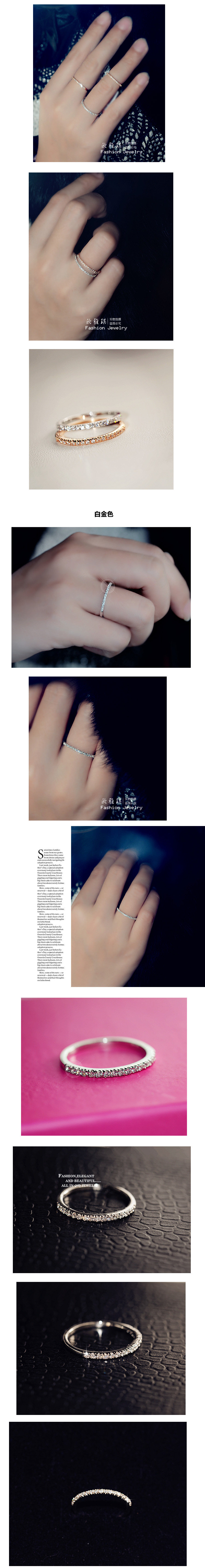 Bague Femme en Alliage argent plaque plaque or - Ref 3087350 Image 9