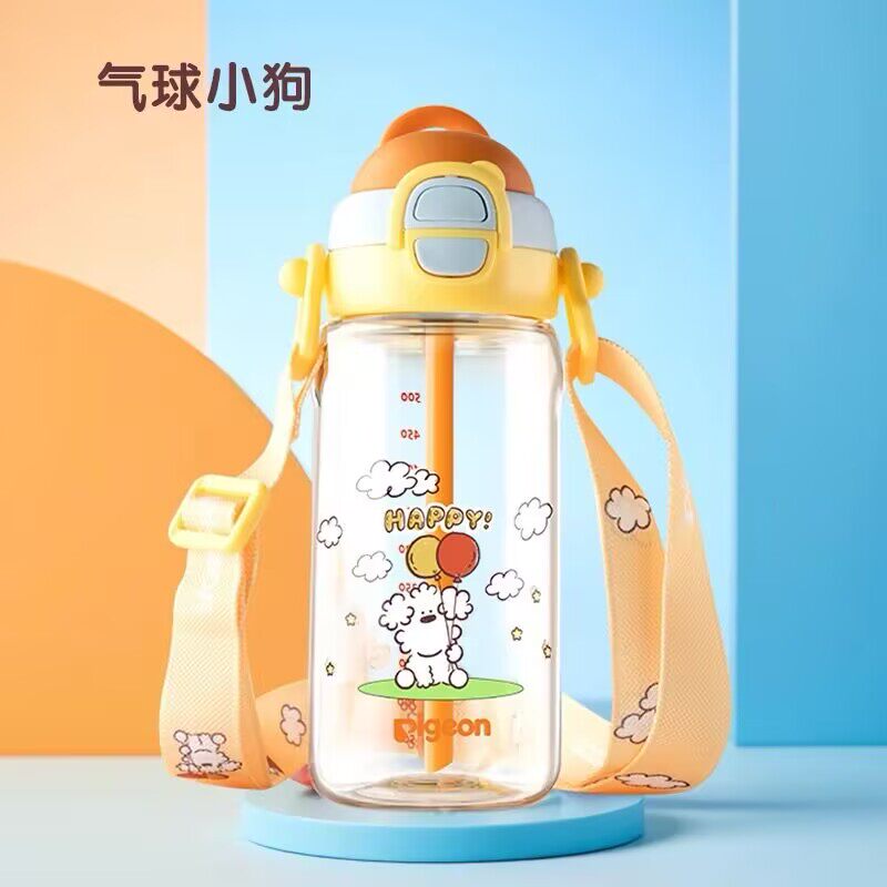 товар из китая 贝亲学饮杯吨吨杯直饮官方婴儿带把手重力球正品熊猫儿童吸管水杯 Pigeon