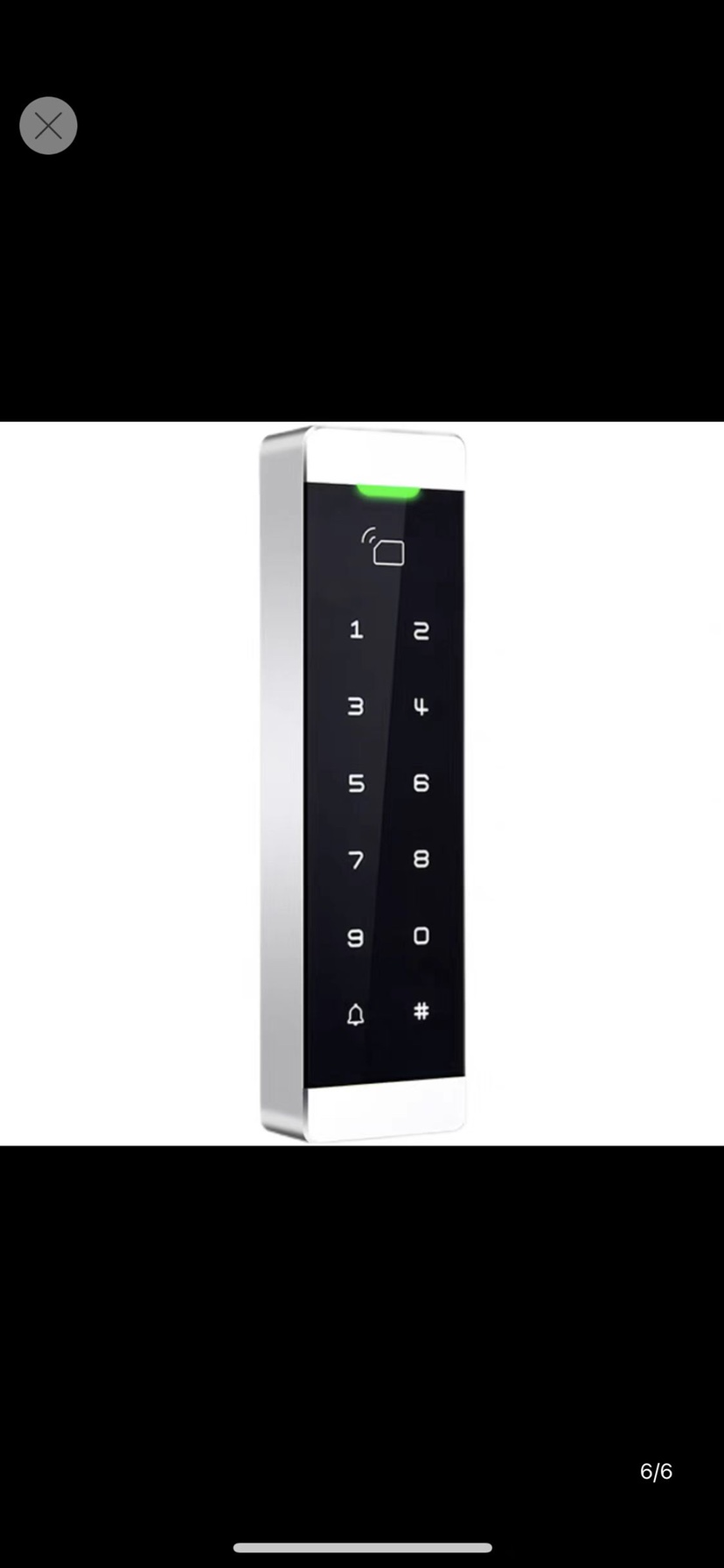 Metal touch access control all-in-one machine IC card access control machine access control card reader keyboard 1000 users