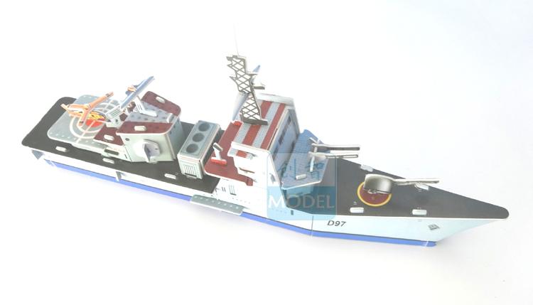 Lớn 3D tàu chiến mô hình giấy câu đố TỰ LÀM câu đố ba chiều đồ chơi trẻ em tàu ​​tĩnh khoa học kit kinh doanh đồ chơi trẻ em