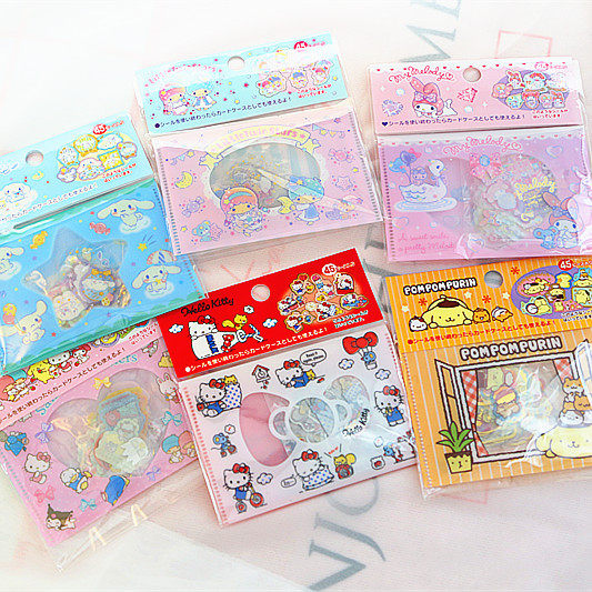 Dream Cute Cartoon Teenage Girl Hearts Transparent Stickers Bag Diary Diy Little Sticker phone sticker bag