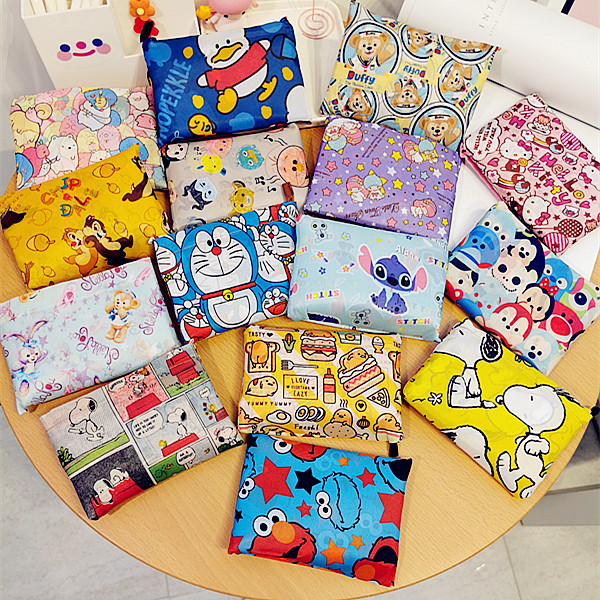 Cute cartoon folding portable eco-friendly bag printed hand eco-friendly bag shopping bag Supermarket Vegetable Field Non-woven Bag-Taobao