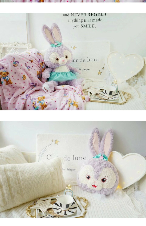 Dễ thương phim hoạt hình có thể gập kép sử dụng gối ngủ trưa chăn lông cừu hô chăn kết hợp bình thường nữ búp bê con búp bê đồ chơi - Ném / Chăn chăn yuki
