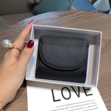 Бумажник, сумка через плечо, короткий ультратонкий картхолдер, небольшой дизайнерский модный кошелек, коллекция 2022, из натуральной кожи