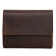 Genuine leather watch storage box 6 pieces of retro Crazy Horse Cowhide handmade and creative outdoor travel carry-on bag button model