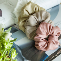 Monastery Mountain Wen also Butterfly Dream True silk Crepe Satin Hair Ring Brief Elegance Pure Color Fattening to women