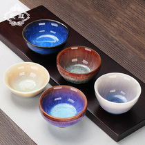 Jianzhan Kung Fu tea cup ceramic tea set Japanese bucket large Master Cup single Tea Cup Tianmu glaze