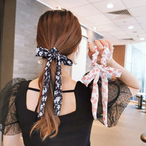 New small crummy floats with hair ropes Lady 100 Hitch Bow Tie Hair Leather Fascia Pan Hair Rope Sweet head Accessories Woman