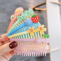 Cartoon Princess Broken Hair Dresser Girl Hair Comb Hair Card little girl 100 hitch anti-slip dense teeth Liu Haicomb Hair Hairdresser