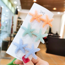 Hairclip Female Korean Cute Candy Color Starfish Hair Card 2020 New Girl Side Clip Sen Clip Headwear Hair Decoration