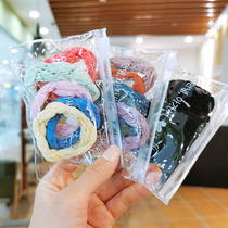 Net red sweet leather case female Hairband high elastic hair rope thick Korean version of the head rope cute tie hair leather band hair accessories