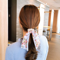 South Korean Superfairy Chopped Pearl Hair Rope Sweet 100 hitch with a head rope Temperament Disc Hair Zal Hair Girl Leather Fascia