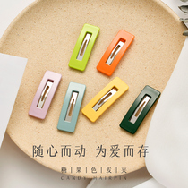 South Korea sweet Joker candy color BB clip banghai clip broken hair small edge clip girl back head hair clip headgear