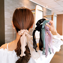 South Korean Mori Super Fairy Large Intestine Ring Drifting With Hair Rope Mesh Red Sweet Meriza Hair Rubber Band Hair Rubber Disc Hair Ring Head Rope Leather Sleeve